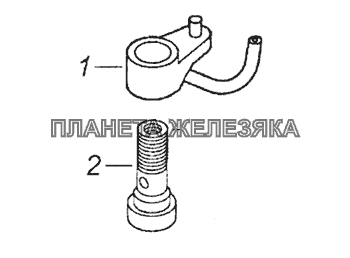 740.60-1004120 Установка форсунки охлаждения поршня КамАЗ-6522 (Euro-2, 3)